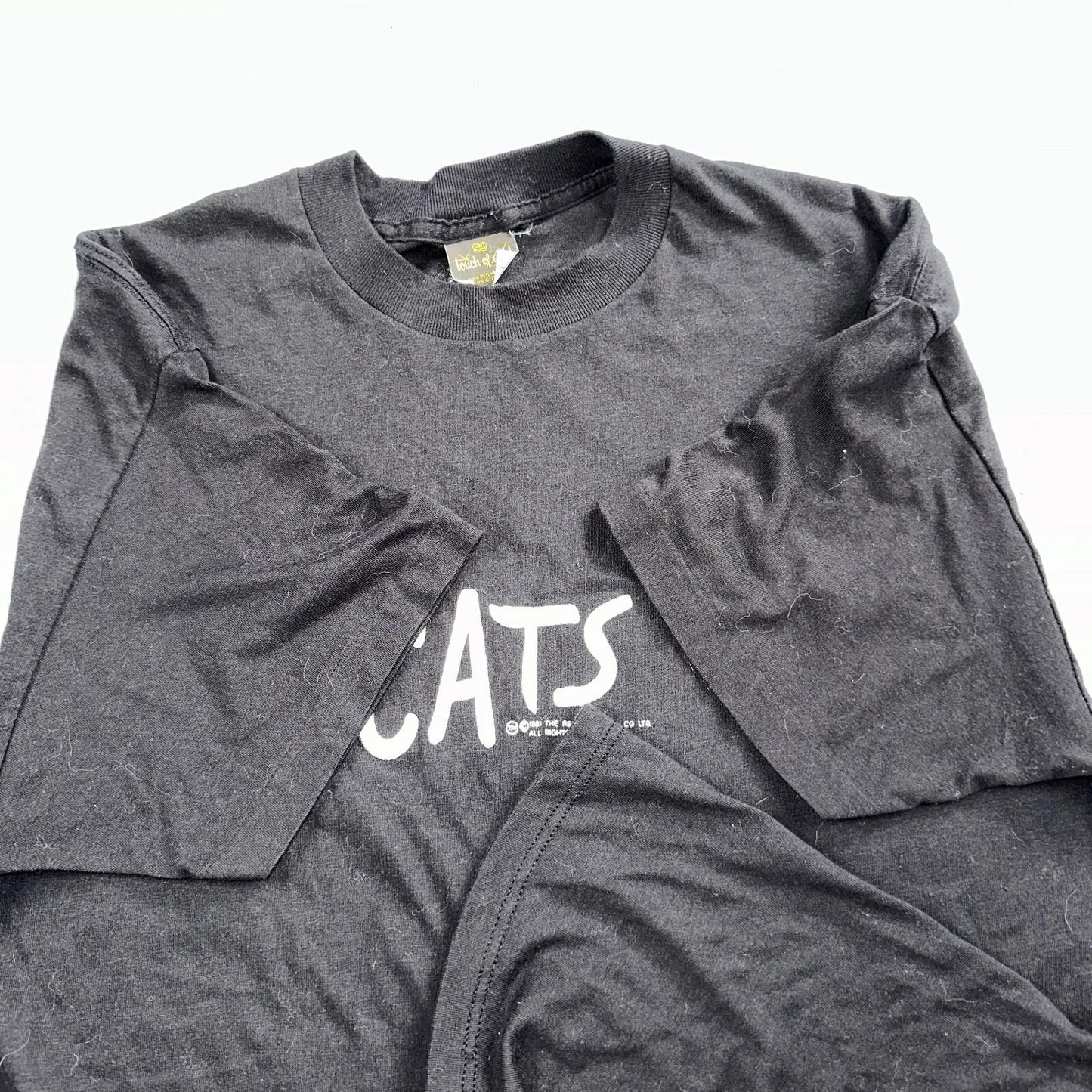 Cats Touch Of Gold Original VTG T Shirt 1981 Black Musical Rare Single Stitch