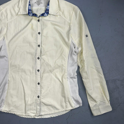Kuhl Shirt Women's Nylon Button Up Long Sleeves Outdoor Hiking Shirt Size M