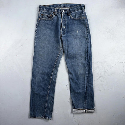 Levis 501 Vintage 80s Redline Selvedge USA XX Jeans Med Wash 32x32 Act 30x29
