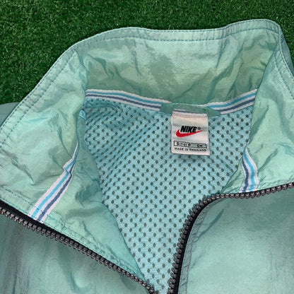 Vintage Nike Windbreaker Womens Jacket Teal 90s Running Cool Track Cute Blue