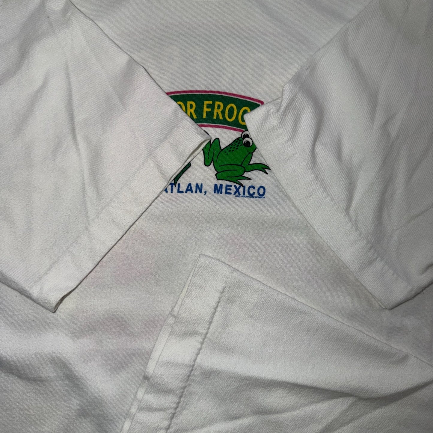 Senor Frogs VTG T Shirt Mexico Travel Club Party Frogs Funny Cute Graphic Colors