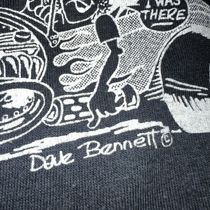 Rock N Roll Flames 80s Hanes VTG T Shirt Nostalgia Fest Hot Rod Cars 1982 Art L