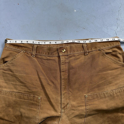 Carhartt 1989 VTG Double Knee Carpenter 80s Pants USA B01 Brown 42x32 Act 40x30