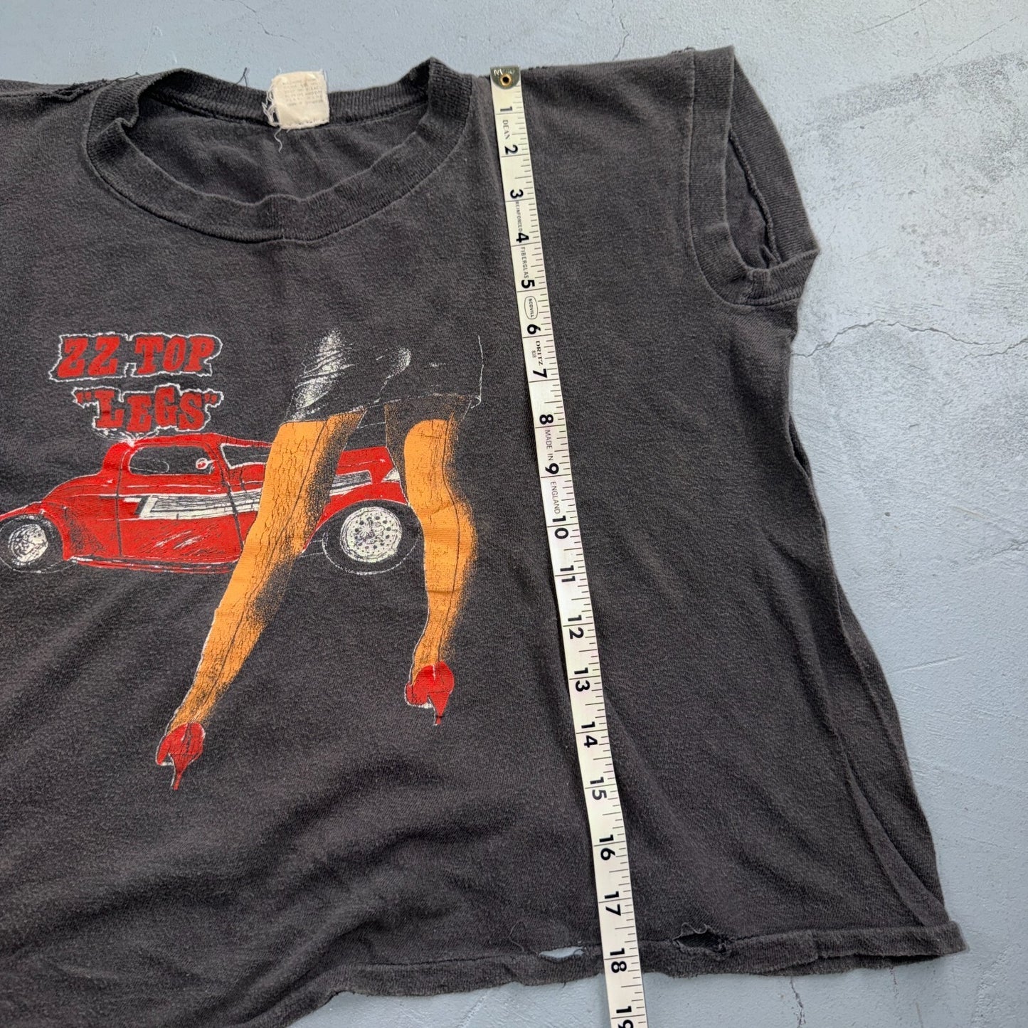 ZZ Top Legs 1983 Promo VTG T Shirt Tank Chop Boxy 80s Music Band Rock Cars Hot