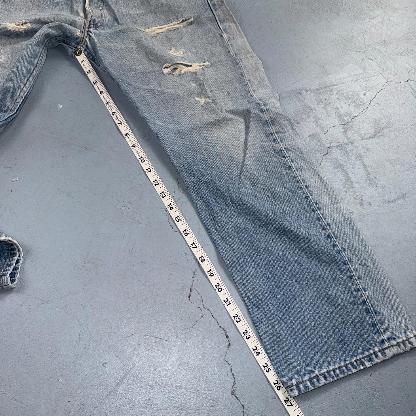 Levis 501 Vintage Y2K XX Straight Leg Jeans Blue Light Wash 36x30 Act 33x27