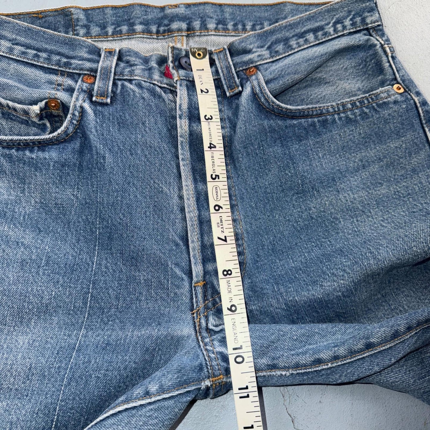 Levis 501 Vintage 80s Redline Selvedge USA XX Jeans Light Wash 32x36 Act 30x31
