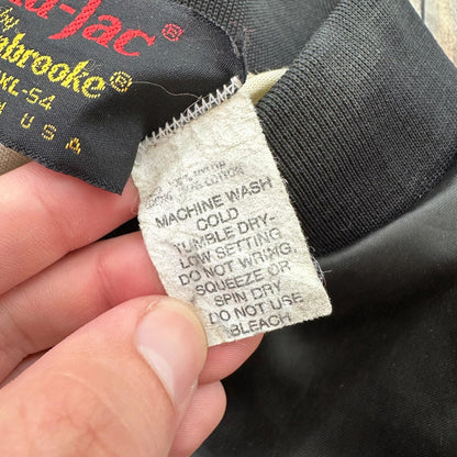 Vintage Pla-Jac By Dunbrooke Jacket 2XL Made in USA Black Snap HiTech