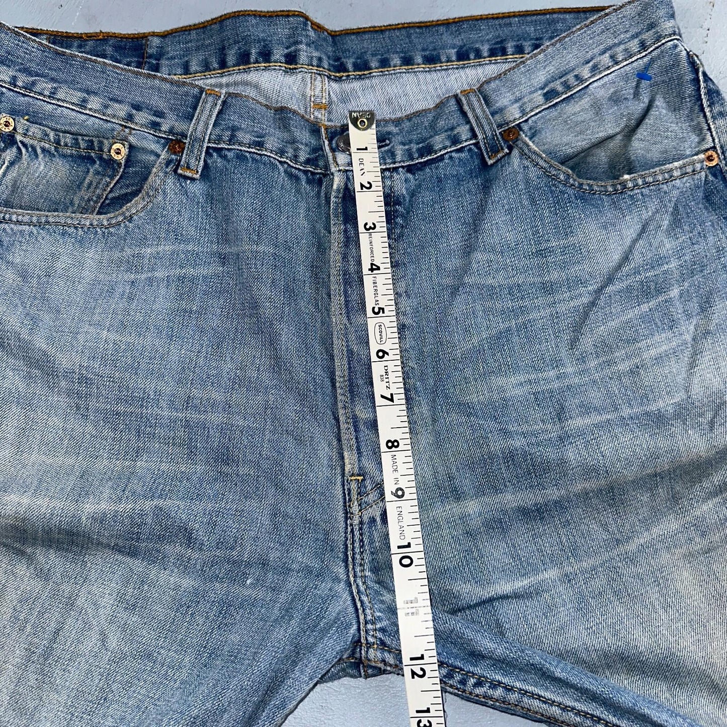 Levis 501 Vintage Y2K XX Straight Leg Jeans Blue Light Wash 36x36 Act 35x34