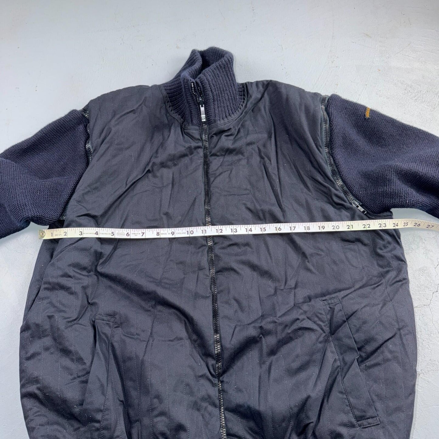Paul & Shark Yachting Wool Revesible Heavy Jacket Removable Sleeves Italy Vest