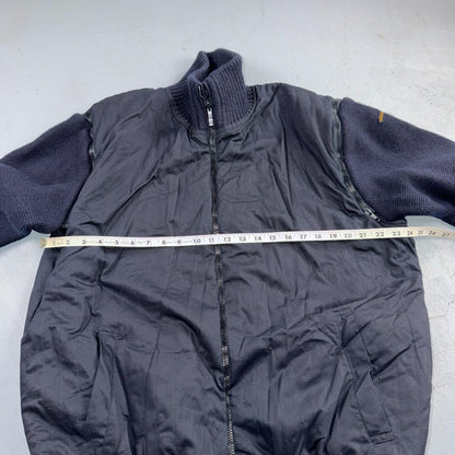 Paul & Shark Yachting Wool Revesible Heavy Jacket Removable Sleeves Italy Vest