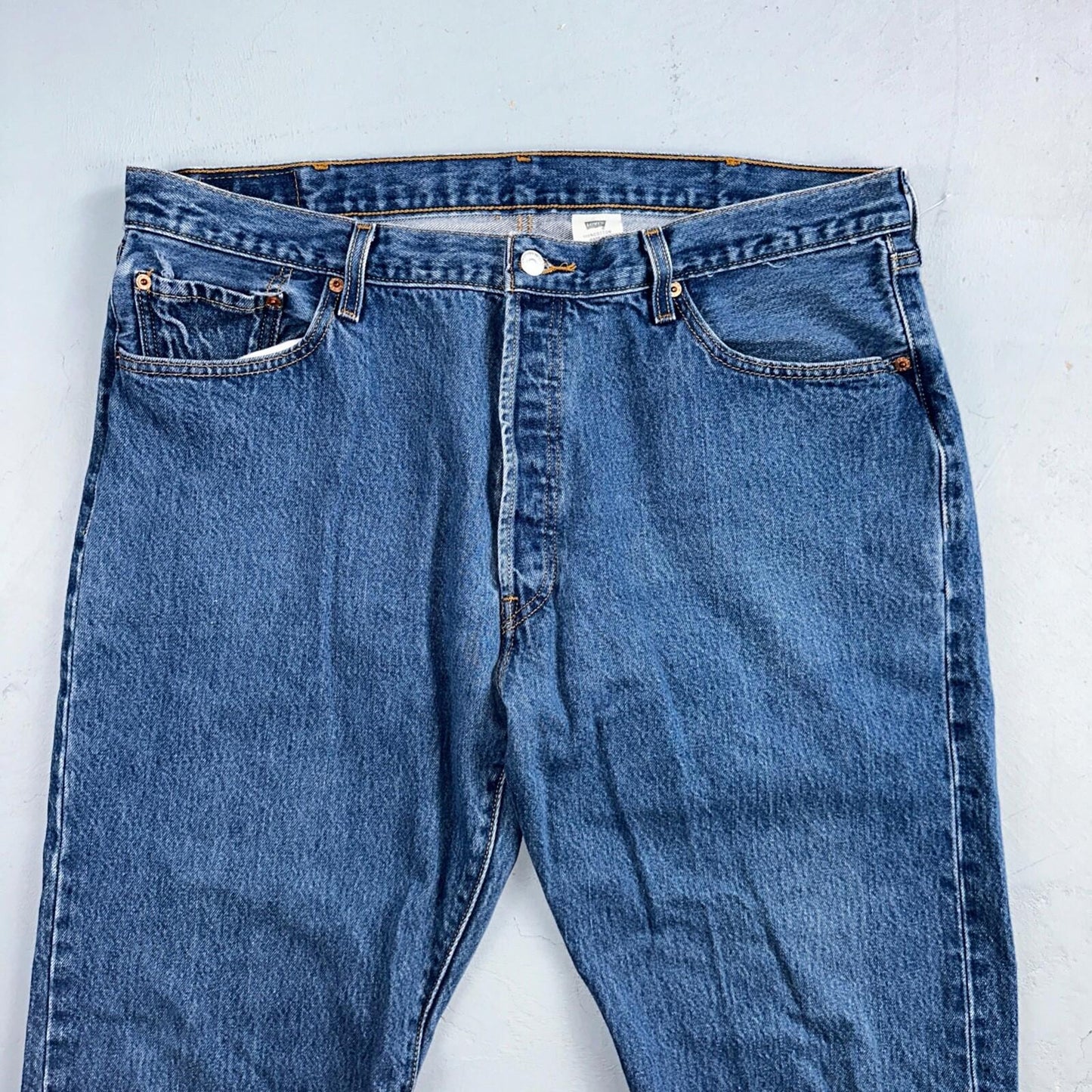 Levis 501 Vintage Y2K XX Straight Leg Jeans Blue Med Wash 42x32 Act 39x28