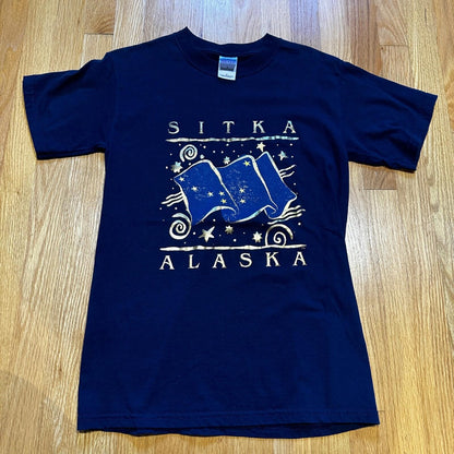 Sitka Alaska Y2K Vintage T Shirt Eagle Travel USA America 90s Classic Ocean