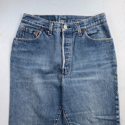Levis 501 Vintage 80s USA XX Straight Leg Jeans Blue 26501 0159 30x31 Act 28x31