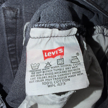 Levis 501 Vintage 90s USA XX Straight Leg Jeans Black Light Wash 34x32 Act 33x30
