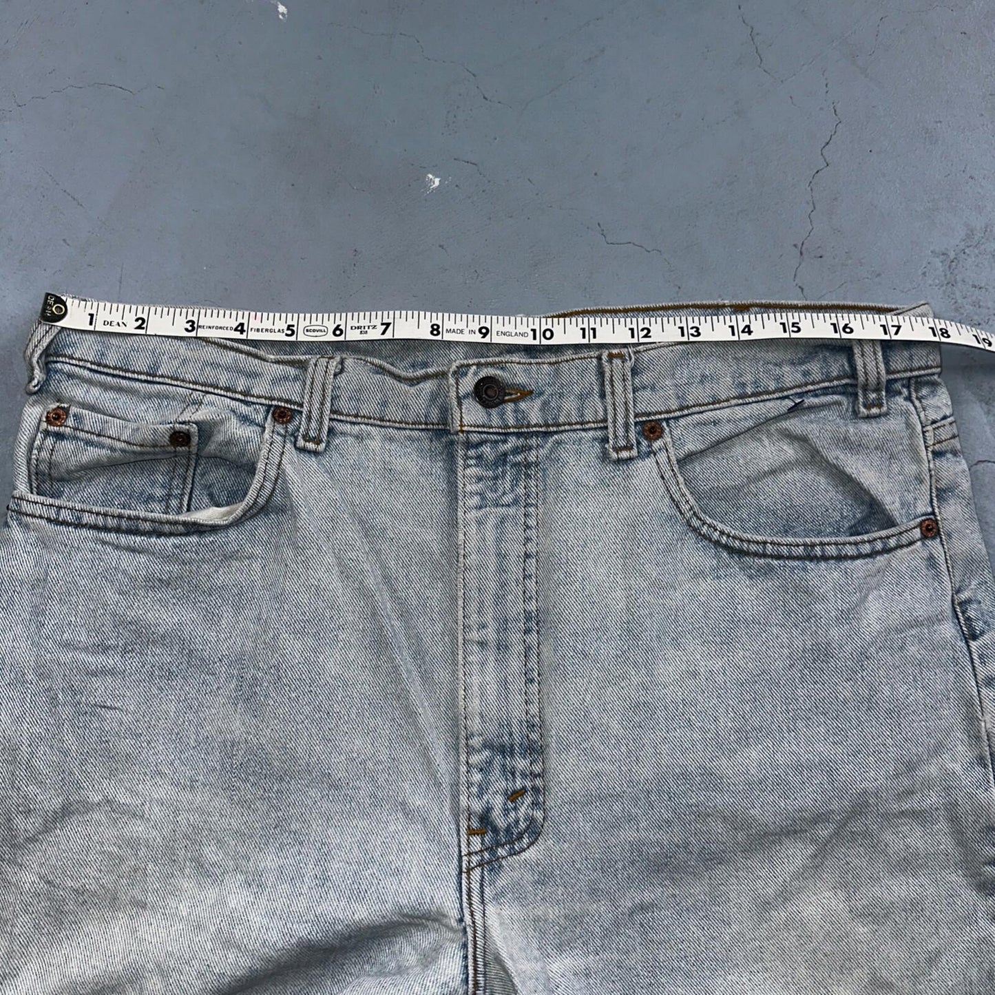 Levis 505 Vintage 90s USA XX Jeans Blue 501 Light Wash 38x30 Act 36x28
