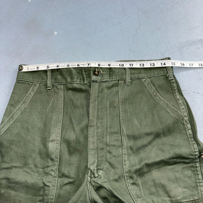 Vintage 1960s 70s Vietnam OG 107 Fatigue Pants 60s Zipper Fly Act 29x31