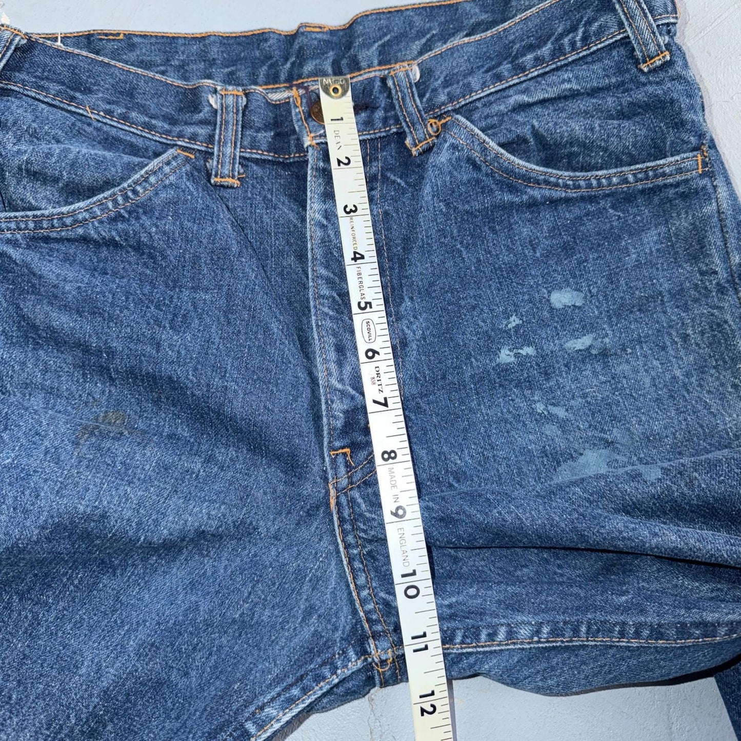 Levis Big E Vintage 60s Orange Tab 646 Bell Bottoms Denim Jeans Bootcut 31x29