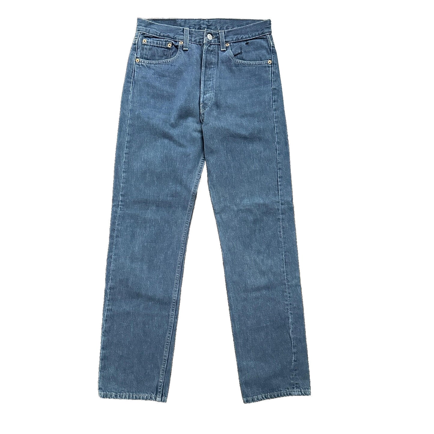 Levis VTG 90s 501 Button Fly 31x32 USA Tag Jeans Straight Wash Blue XX Act 28x31