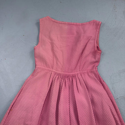 VTG 1950s Pink Dress Dorian? Small California Designer Rockabilly Long Bolo