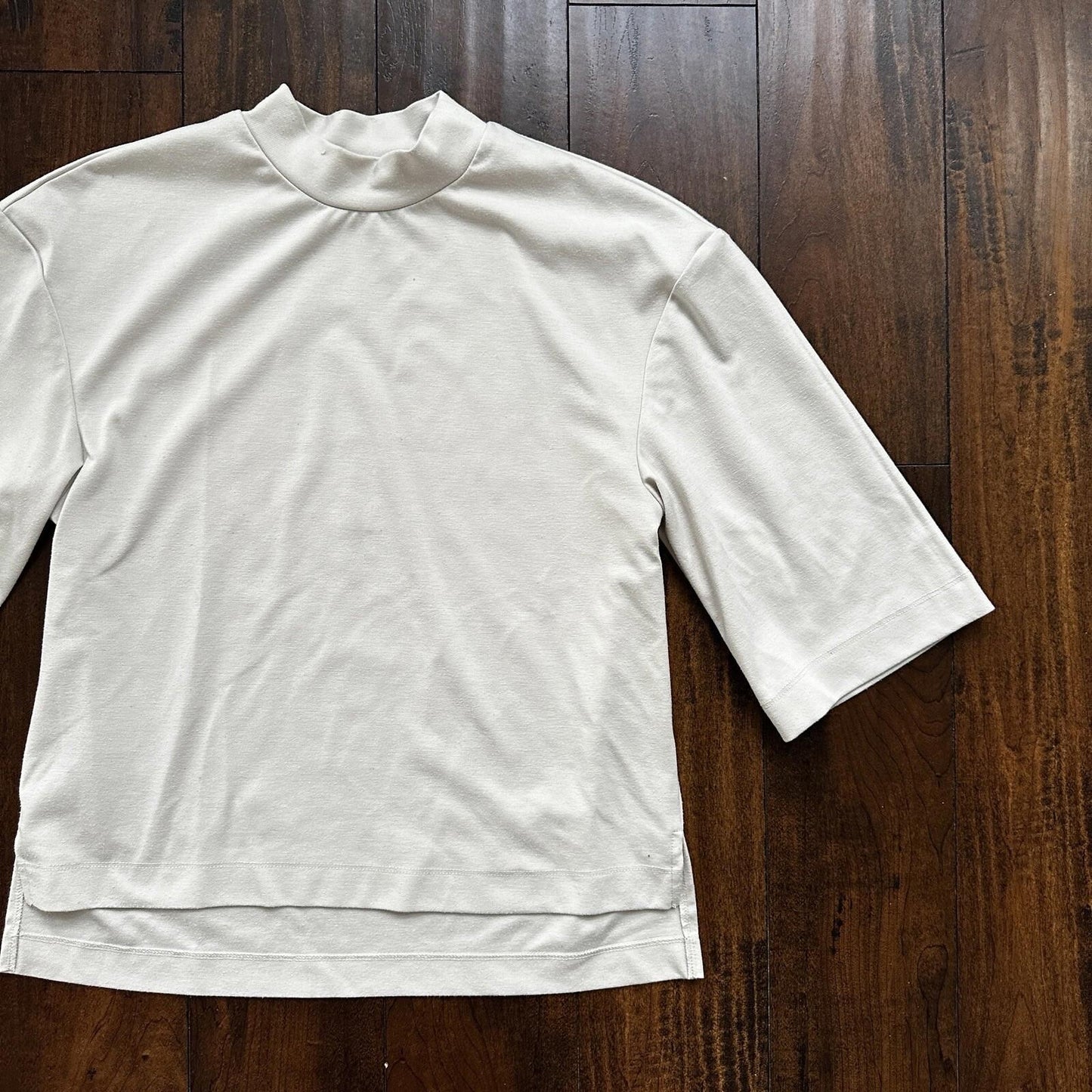 Prologue Ladies Blouse Small Golf Balloon Cream White Color Cute Sleeve