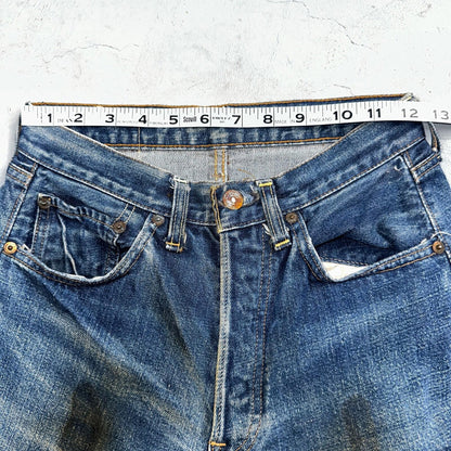 Levis 501 Big E Vintage 60s Redline Selvedge USA XX 1960s Jeans 27x30 Act 25x28