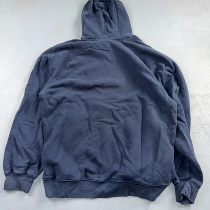 Nike Vintage Y2K Big Spellout Swoosh Sweatshirt Hoodie Sz L Silver Bar Tag