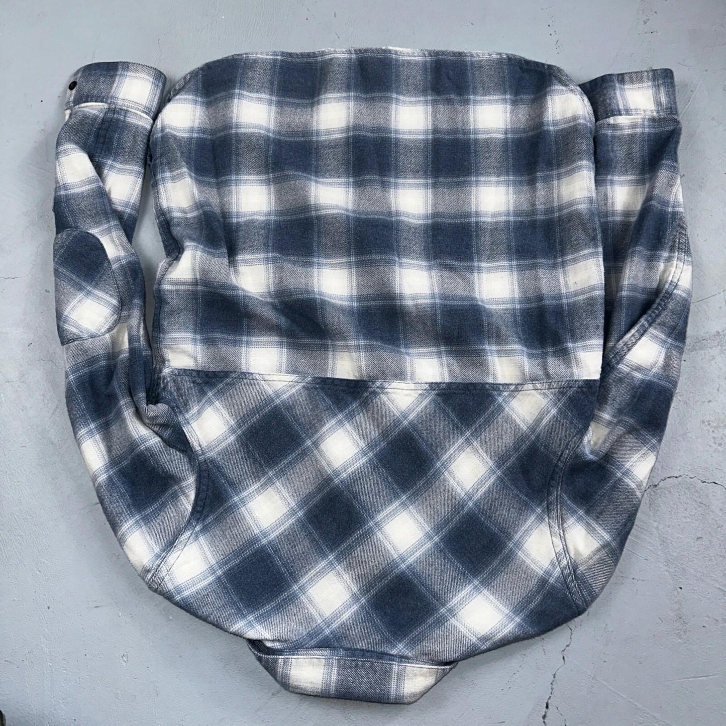 Pendleton Blue Multi Color Plaid Flannel Field Shirt Size XS Gray White Y2K