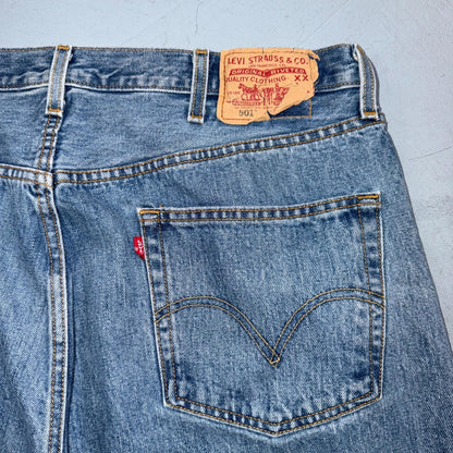 Levis 501 Vintage Y2K XX Straight Leg Jeans Blue Light Wash 38x36 Act 38x36