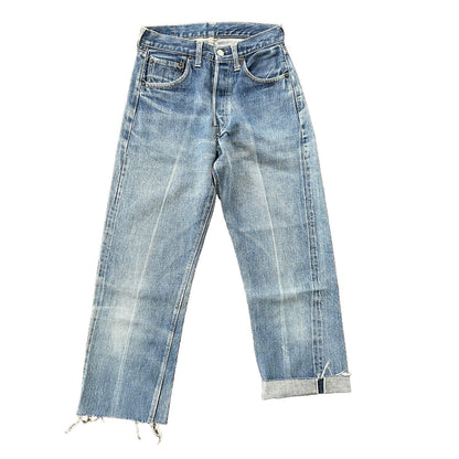 Levis 501 XX Big E True Vintage 60s Redline Denim Capri Jeans 1960s 25x24 Chop