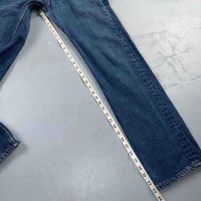 Levis 501 Vintage 90s USA XX Straight Leg Jeans Blue Med Wash 32x36 Act 31x33