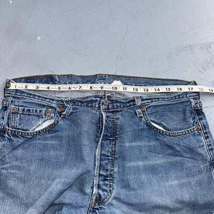 Levis 501 Vintage Y2K 90s XX Straight Leg Jeans Blue Light Wash 36x32 Act 35x31