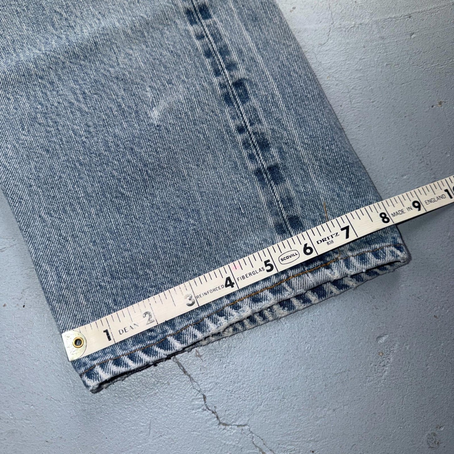 Levis 501 Vintage 80s Redline Selvedge USA XX Jeans Light Wash 36X30 Act 33X28
