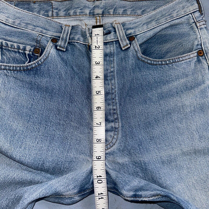 Levis 501 Vintage 80s Redline Selvedge USA XX Jeans Light Wash 30x36 Act 29x25