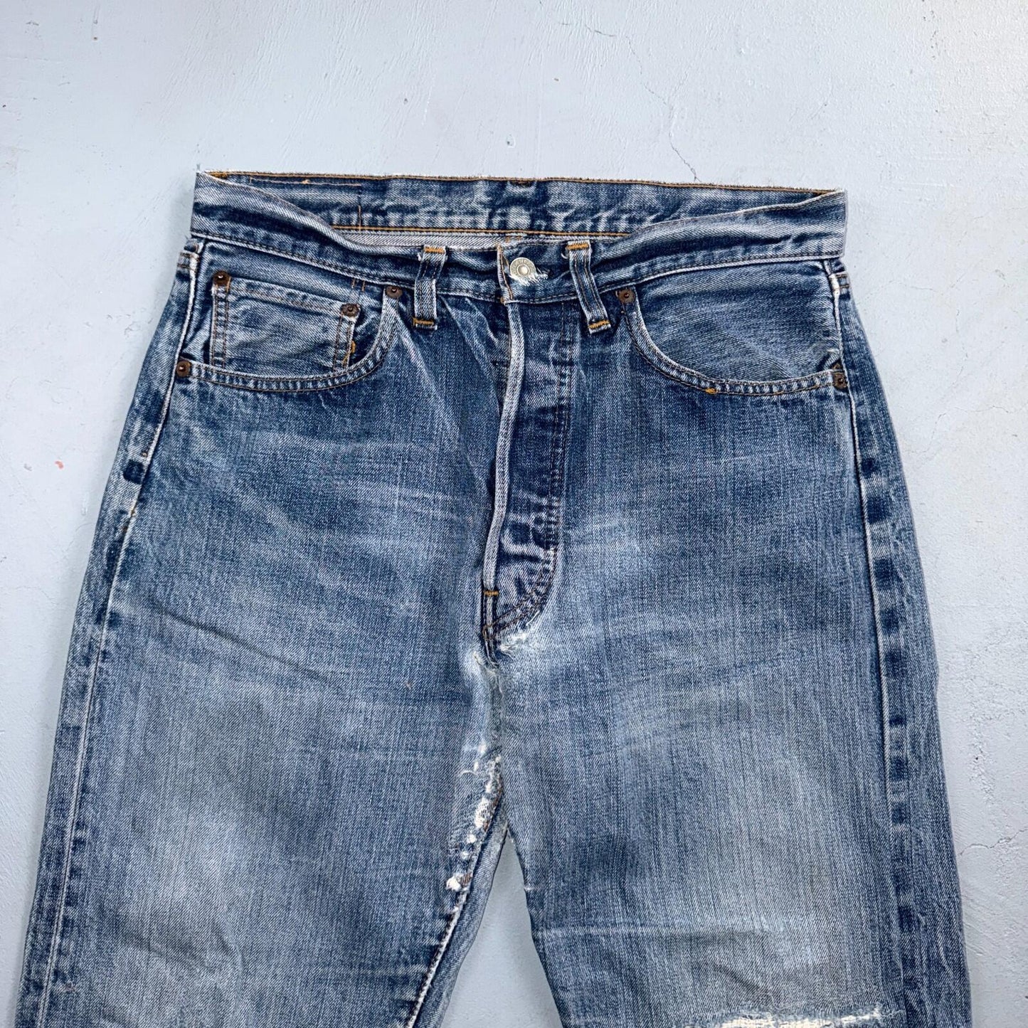 Levis 501 Vintage 70s SS Redline Selvedge USA Jeans Light Wash XX Act 31x26