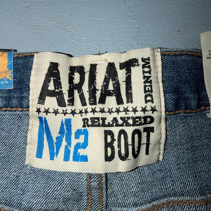 Ariat NWT Jeans Men's Size 36 x 38 Legacy M2 Relaxed Boot Cut Medium Wash