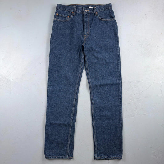 Levis 505 Vintage 90s Red Tab Straight Blue Jeans Med Was 34x34 Act 32x33