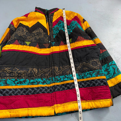 Hand Made Fashion 60s 70s Talon Vintage Ski Jacket Crazy Patterns One of a Kind