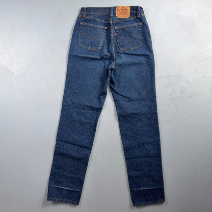 Levis 501 Vintage 80s USA XX Straight Leg Jeans High Rise Sz 13 Womens Act 28x32