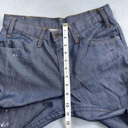 Levis 684 Orange Tab VTG Big Bell Dark Wash Bell Bottom Flare Jeans Sz 29x32