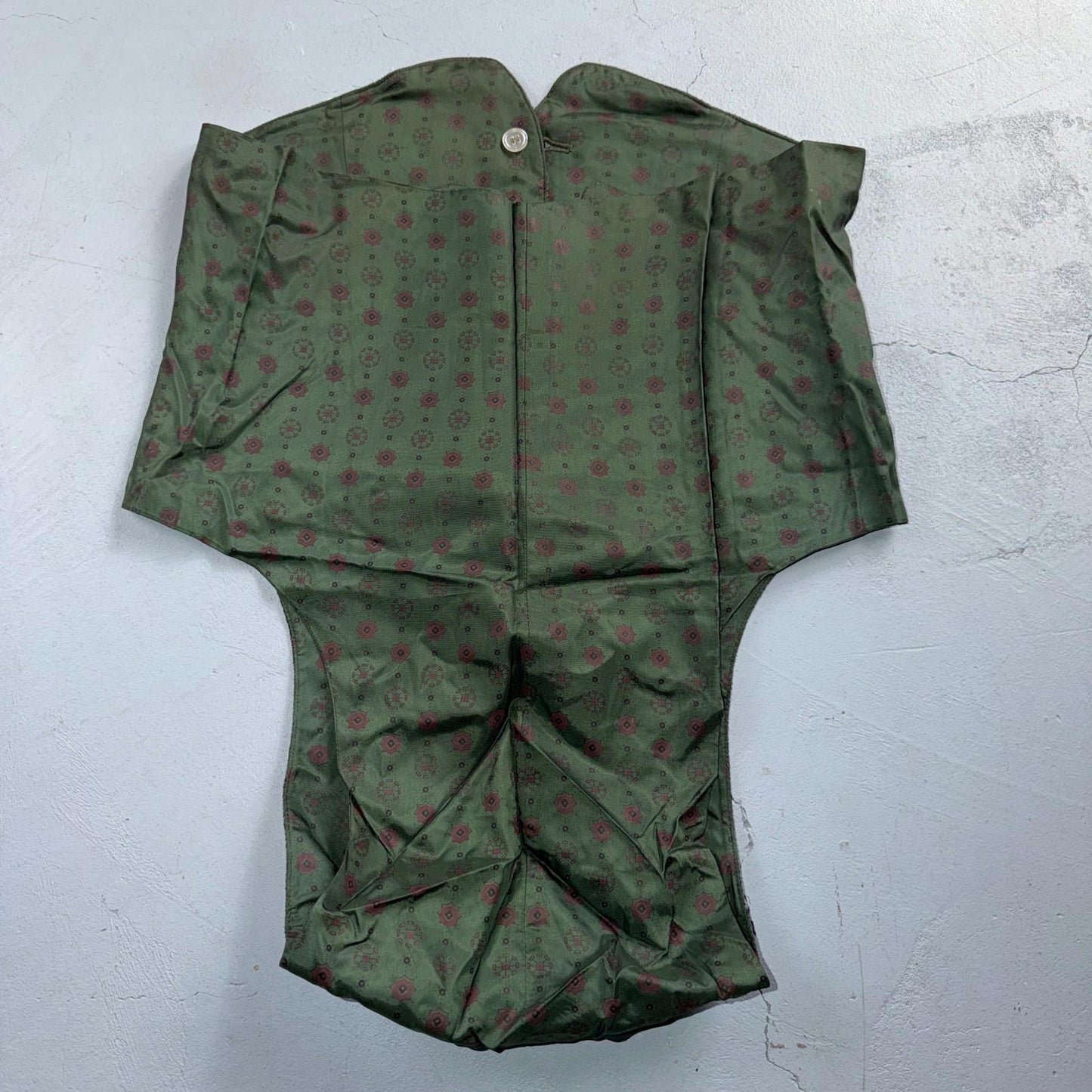 VTG Vest Mens Gray Green Waistcoat Size S 1940s 1950s Double Sided Rare Suit