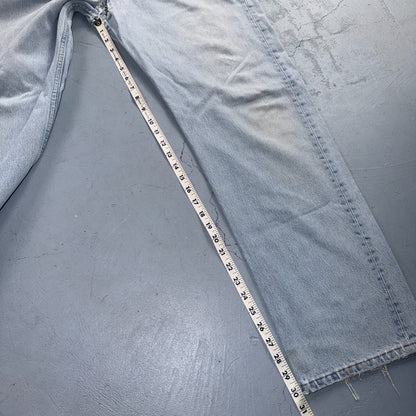 Levis 501 Vintage 90s USA XX Straight Leg Jeans Blue Light Wash 38x32 Act 36x30