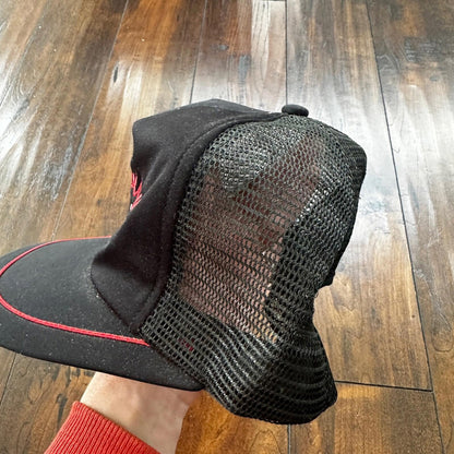 Davison Harley Auto Parts Black Vintage Hat Cap Snapback Worn Heavy Use Motor