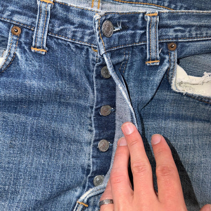 Levis 501 Big E Vintage 60s Redline Selvedge USA XX 1960s Jeans 36x32 Act 34x28