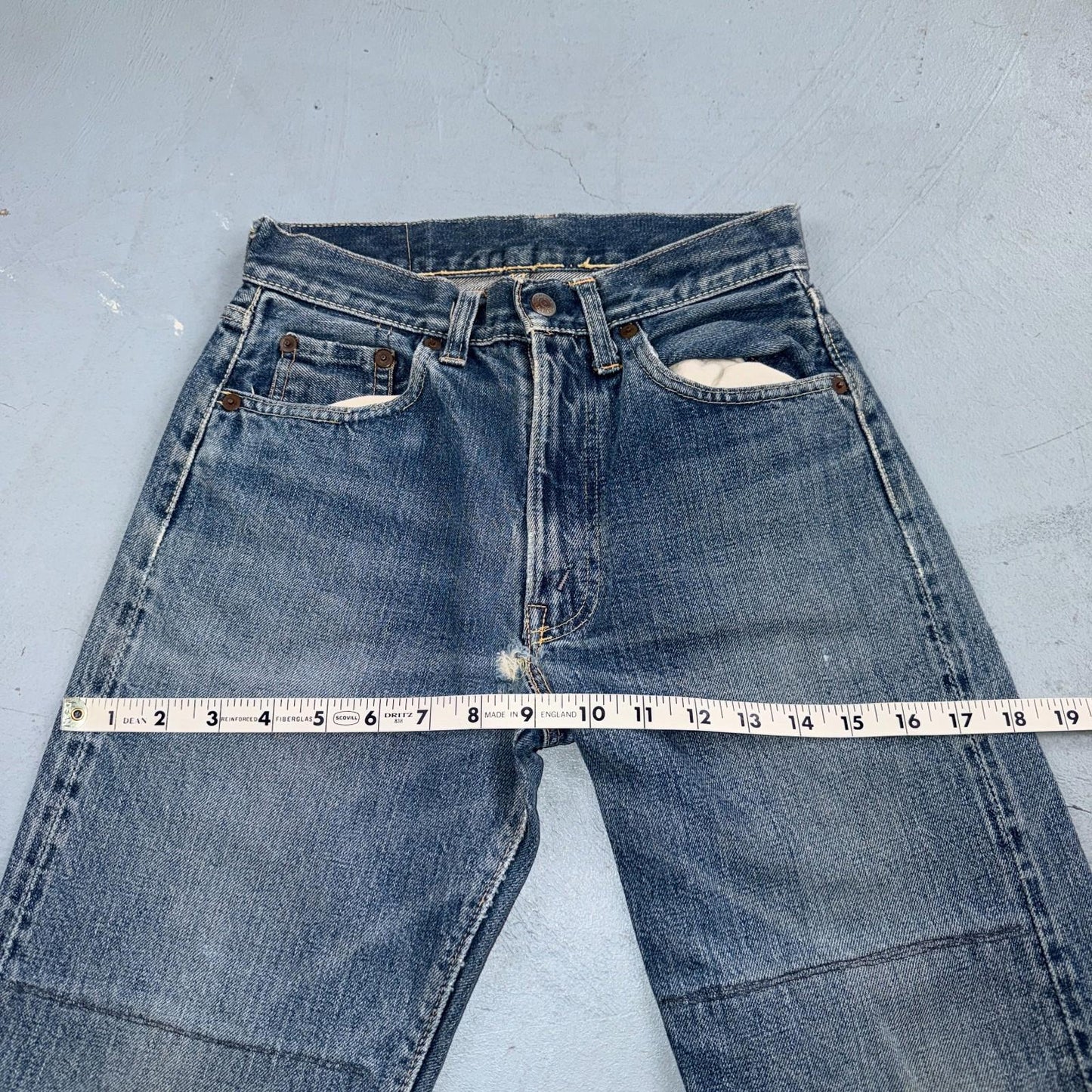 Levis Big E Vintage 50s Redline Hidden Rivets USA 1950s Jeans 503 501 Kids 24x26