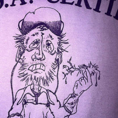 Tree Grader 80s VTG T Shirt USA Purple USDA Certified Cowboy Rockabilly Farmer