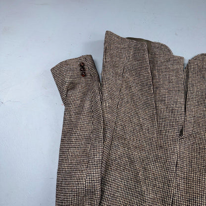 Harris Tweed PBM Vintage 42 Blazer Gray Herringbone Wool Sport Coat USA 1970s