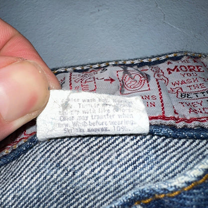 Levis 501 Vintage 80s USA XX Straight Leg Jeans Blue 26501 Med Wash Act 25x27