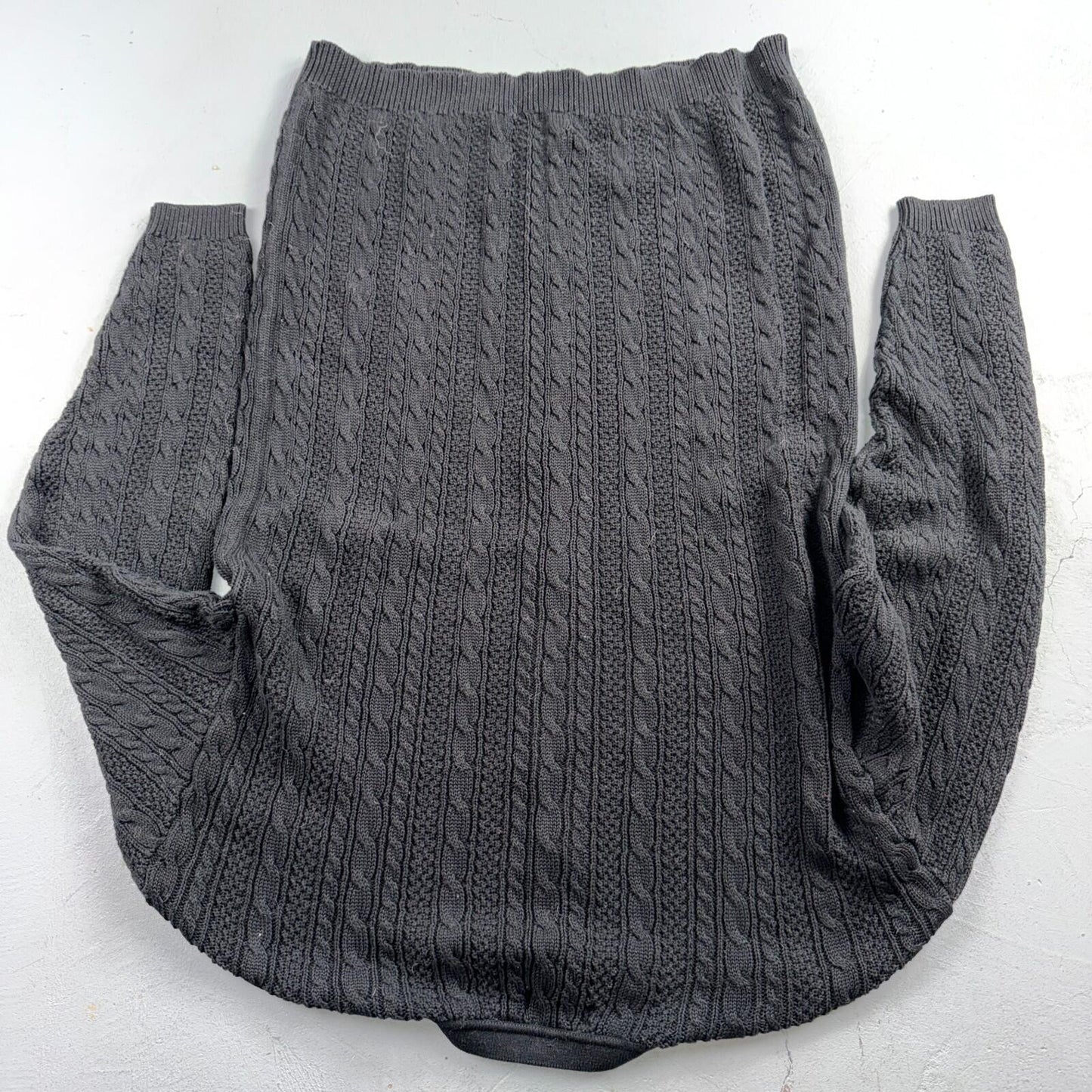 Nordstrom VTG 1990s Black Sweater Button Front Long Sleeves Cardigan Medium 90s