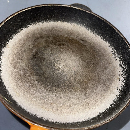Le Creuset Cast Iron Enamel Cousances No. 24 Skillet Missing Handle Pan