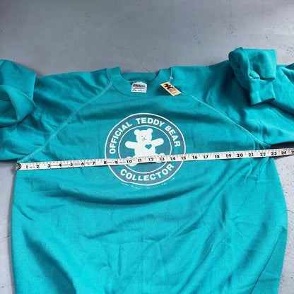 Hanes VTG Parlor Bears Crew Neck Sweatshirt Teddy Bear Collector TY 1980s XL